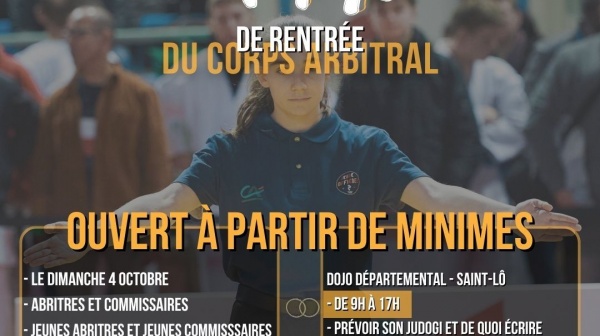 STAGE DE RENTRÉE DU CORPS ARBITRAL